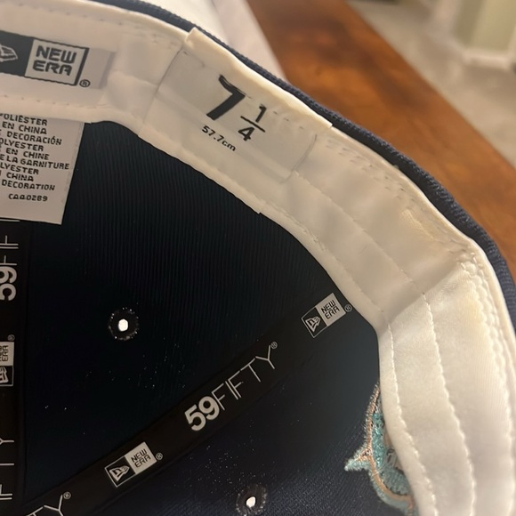 Houston Astros 7-1/4 fitted hat; Peach UV flat bill. Like brand new - Picture 6 of 6